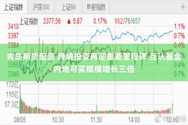 青岛期货配资 跨境投资再迎重要里程碑 互认基金内地可买规模增长三倍