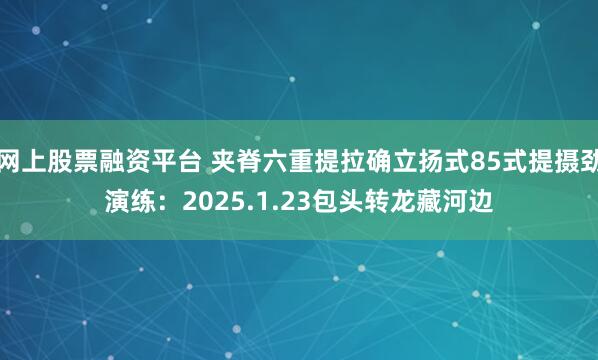 网上股票融资平台 夹脊六重提拉确立扬式85式提摄劲演练：2025.1.23包头转龙藏河边