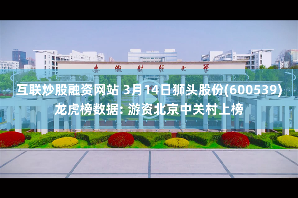 互联炒股融资网站 3月14日狮头股份(600539)龙虎榜数据: 游资北京中关村上榜